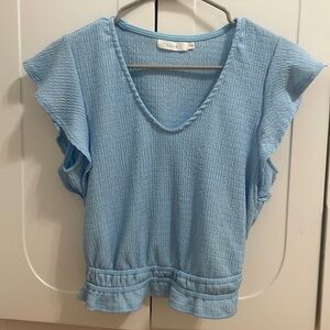 Light blue Lush blouse